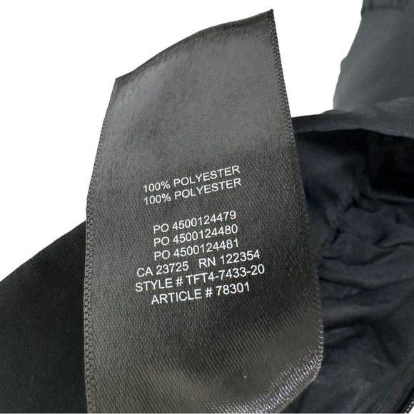 Aritzia Wilfred Fantasy Skirt Small Black A Lined Tiered Taffeta Elastic Waist - Picture 7 of 8